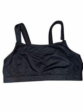 Syrokan Everyday Support Black Sports Bra with Wide Straps